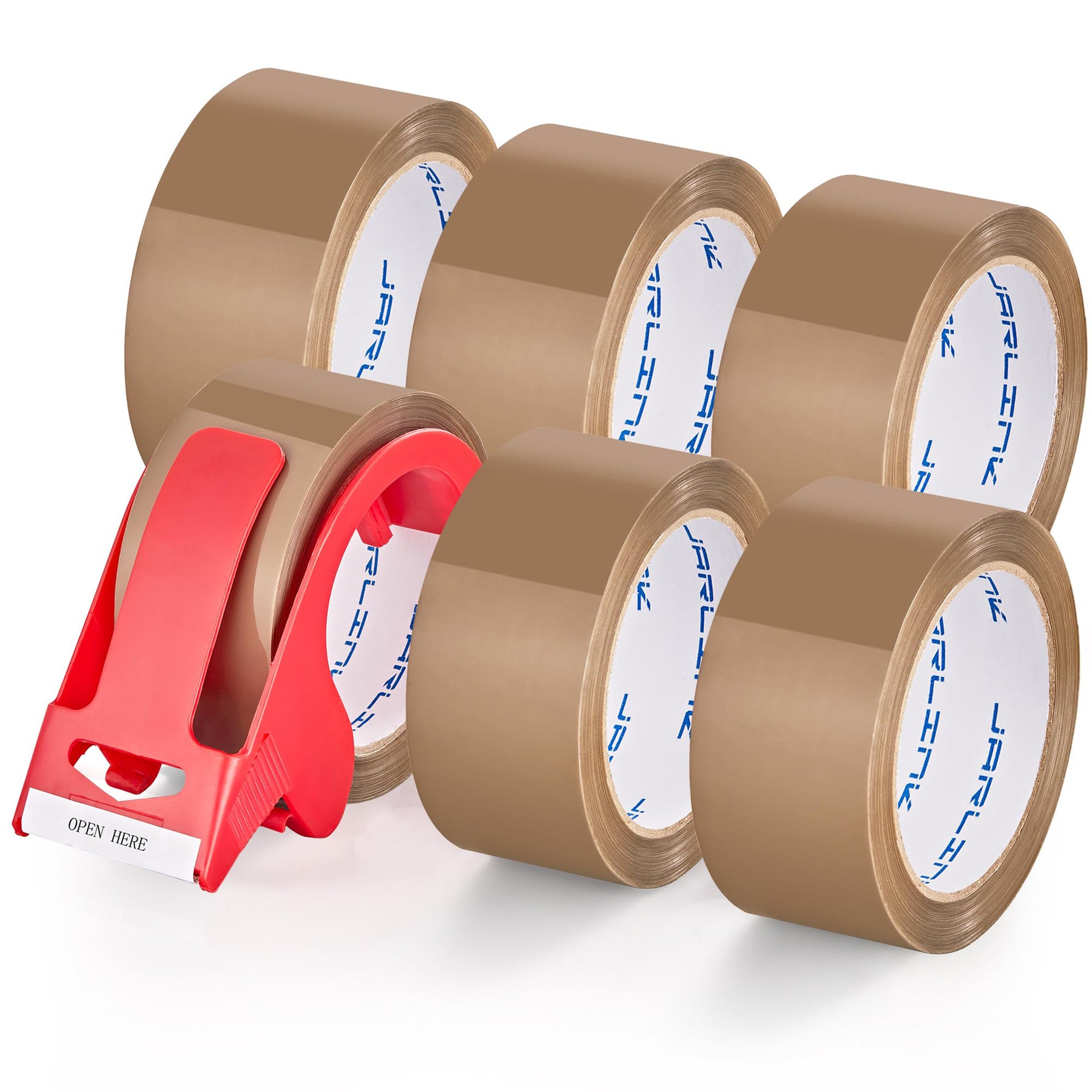 Brixwell DKH100006 Flatback Brown Paper Packing Tape 2 Inch x 60
